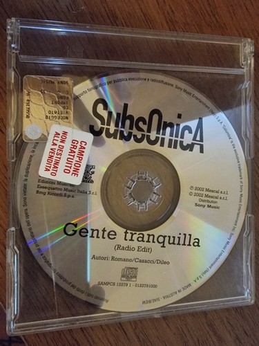 Subsonica gente tranquilla - , cd