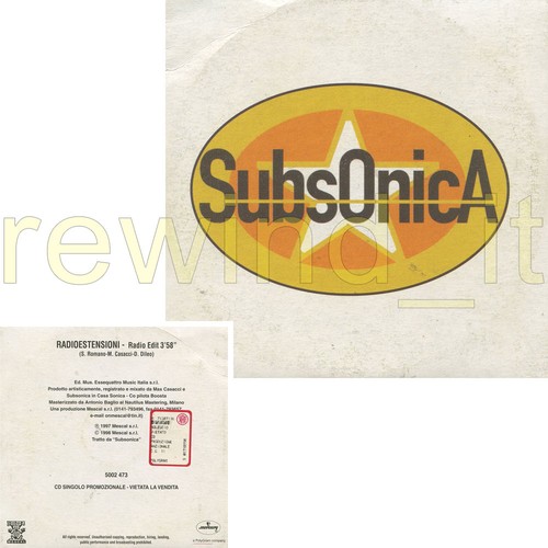 Subsonica radioestensioni - subsonica, "radioestensioni"